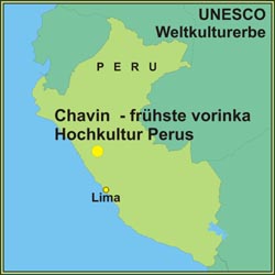 Chavin – frühste vorinka Hochkultur Perus
